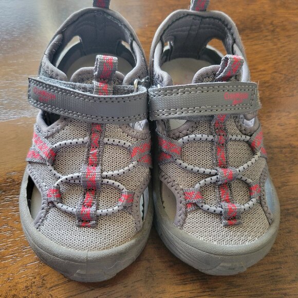 Excellent Used Condition OshKosh B'gosh® Toddler Boys' Sandals Size 7 Toddler Bo - Picture 1 of 6